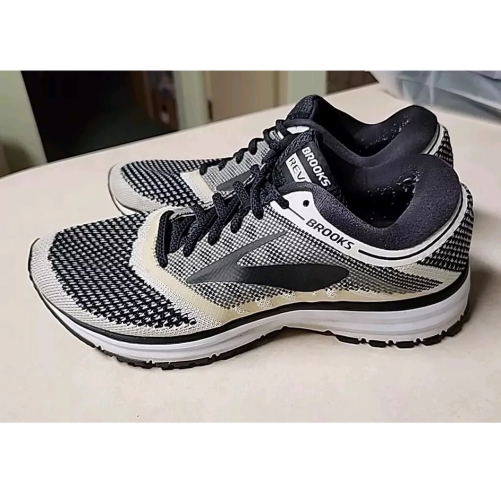 Brooks Revel 5 Road Running Shoes Women's Size 8.5 M White Black 1202491B155 - Picture 3 of 12